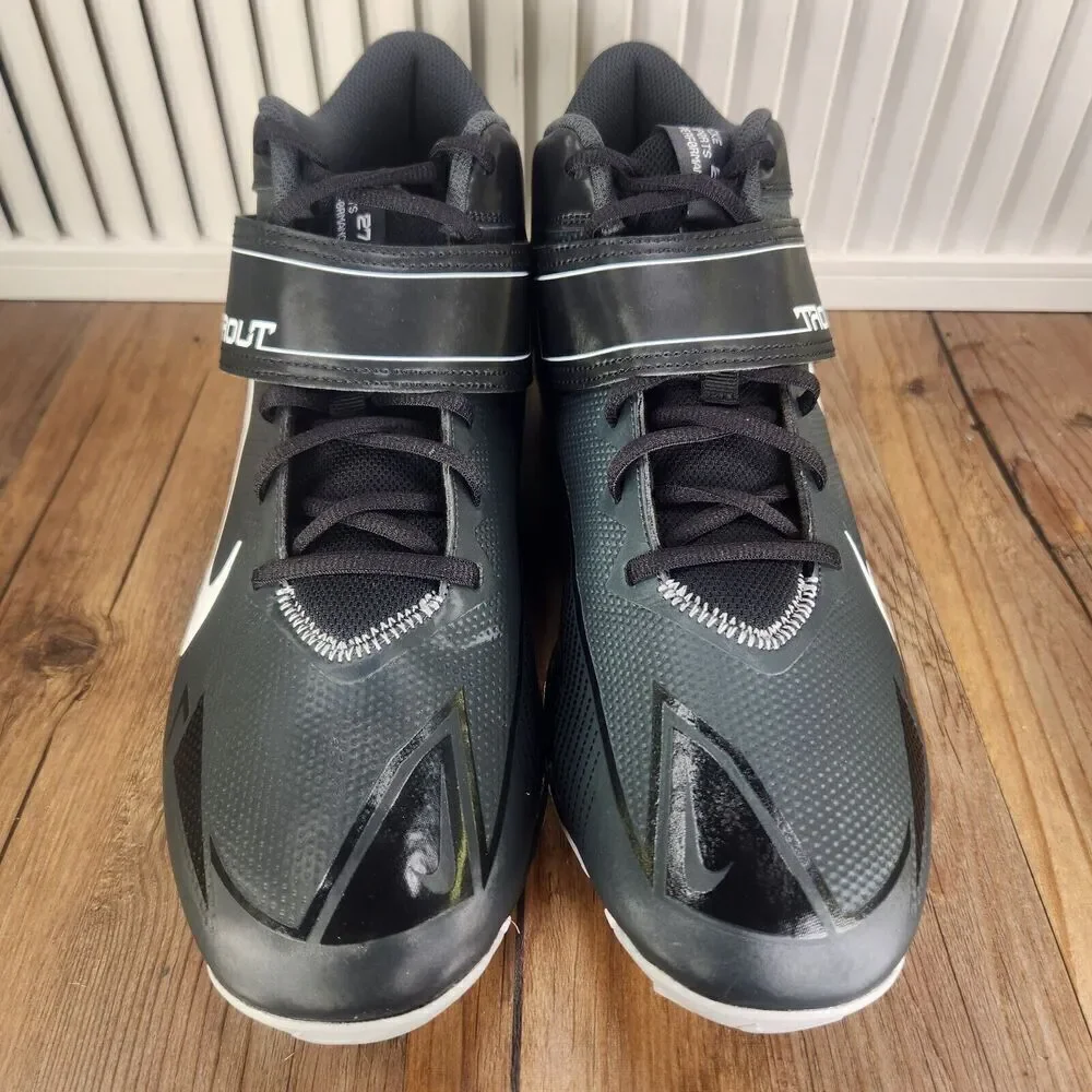 Nike Force Trout 8 Keystone Mold CZ5911-011 Men 13 Black Mid Baseball Cleats NEW